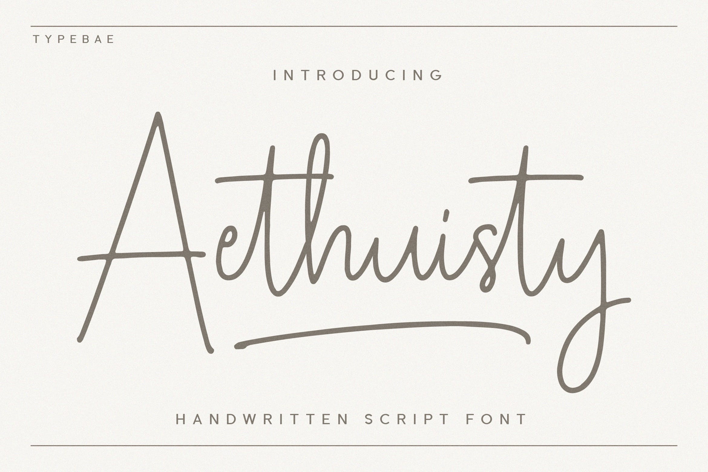 Aethuisty Font preview